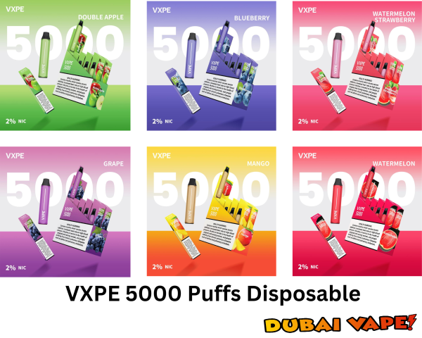 VXPE 5000 Puffs Disposable Vape Rechargeable in UAE