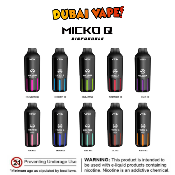 VEIIK Micko Q 5500 Puffs Disposable in Dubai UAE