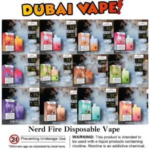 Nerd Fire 8000 Disposable Vape Puffs 2% Nicotine
