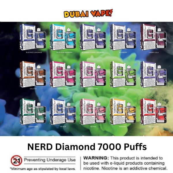 NERD Diamond 7000 Puffs Vape Disposable
